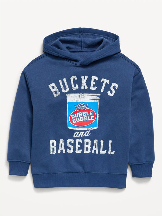 Dubble Bubble® Gender-Neutral Oversized Graphic Pullover Hoodie for Kids
