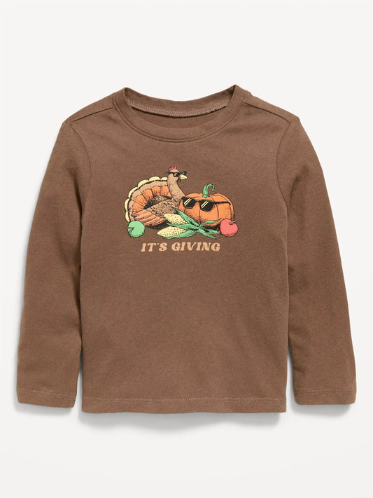 Long-Sleeve Graphic T-Shirt for Toddler Boys