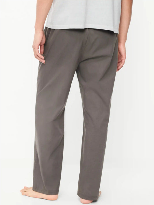 Elastic-Waist Poplin Pajama Pant
