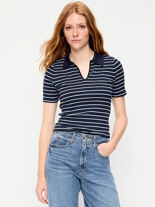 Keyhole Polo Top