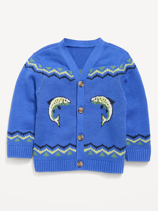 SoSoft Oversized Cardigan Sweater for Toddler Boys