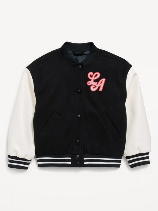 Letterman Bomber Jacket for Girls