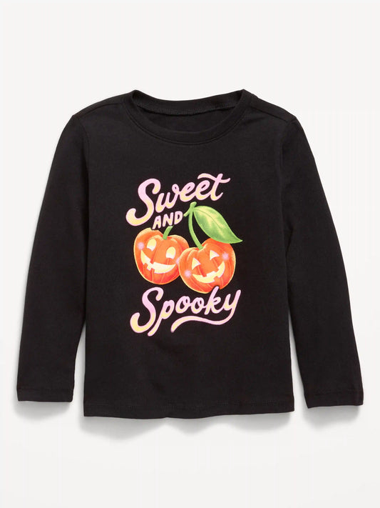Long-Sleeve Unisex Graphic T-Shirt for Toddler