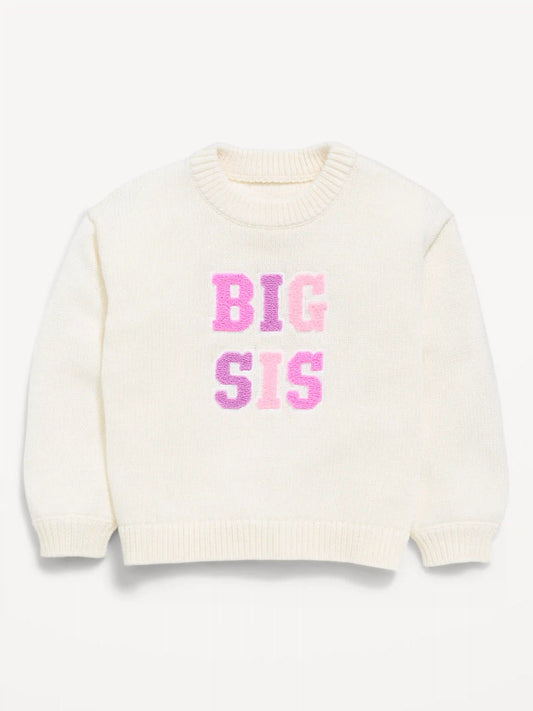 Long-Sleeve Graphic Sweater for Toddler Girls