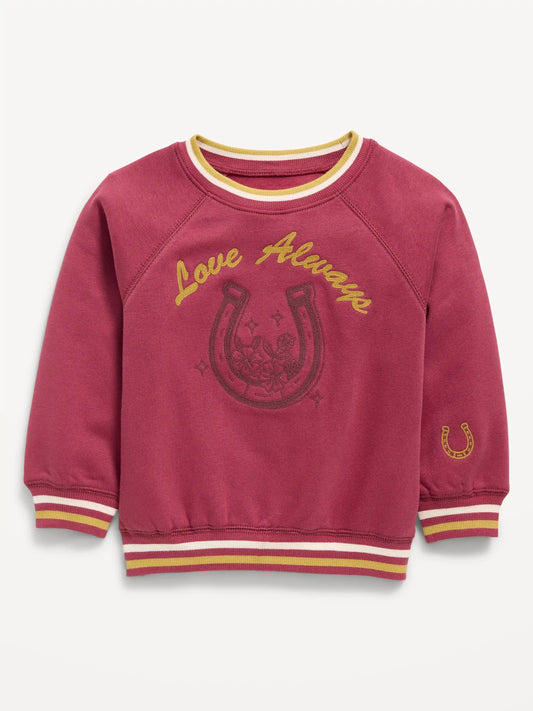 Long-Sleeve Graphic Sweatshirt for Toddler Girls