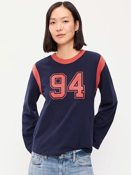 EveryWear Long-Sleeve Graphic T-Shirt