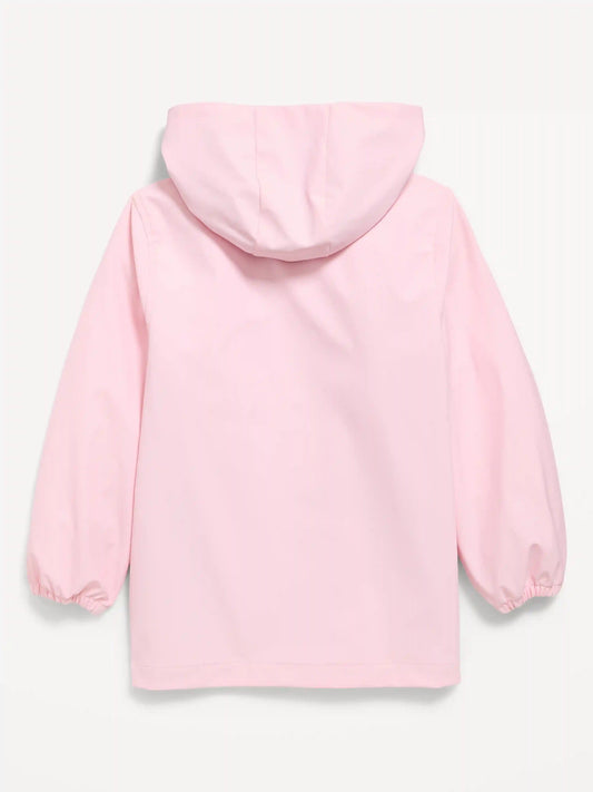 Water-Resistant Oversized Hooded Jacket for Girls