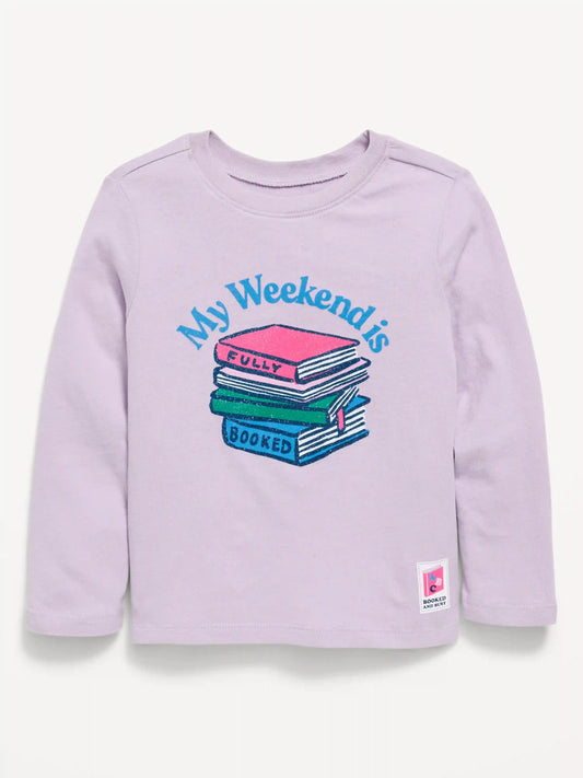 Long-Sleeve Graphic T-Shirt for Toddler Girls
