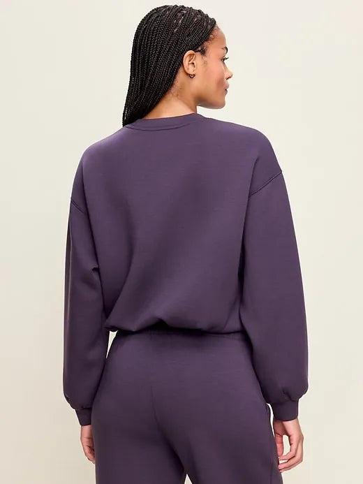 Bounce Fleece Bubble-Hem Sweatshirt