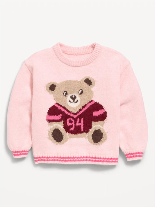 SoSoft Long-Sleeve Graphic Sweater for Toddler Girls