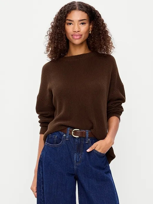 Seaside Cotton Shaker Oversized Tunic Sweater