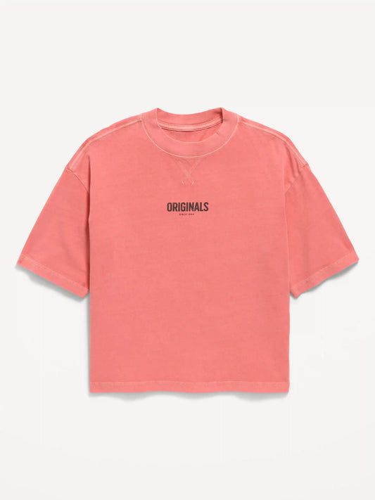 Oversized Short-Sleeve Graphic T-Shirt for Boys