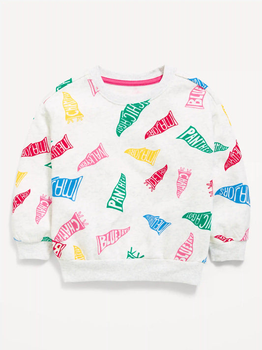 Long-Sleeve Logo Graphic Sweatshirt for Toddler Girls