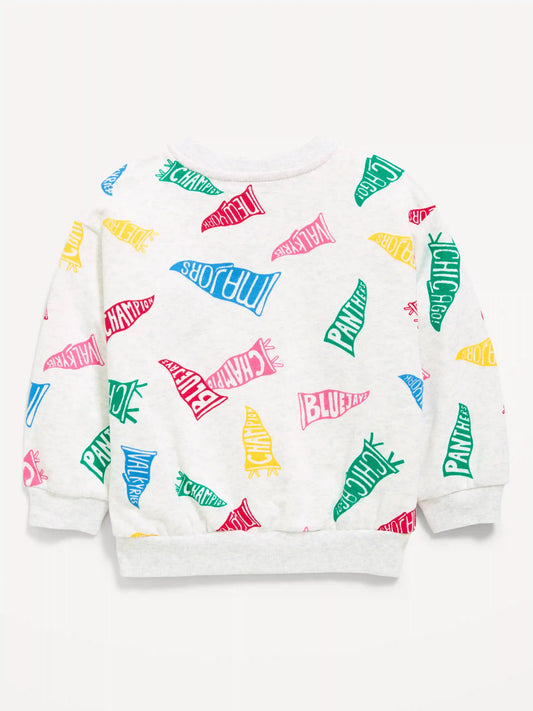 Long-Sleeve Logo Graphic Sweatshirt for Toddler Girls