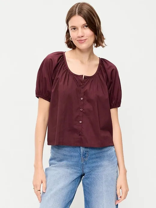 Airy Button-Down Top