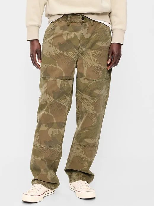 90s Loose Canvas Workwear Pants
