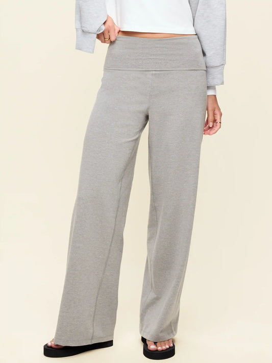 High-Waisted PowerChill Fold-Over Wide-Leg Pants