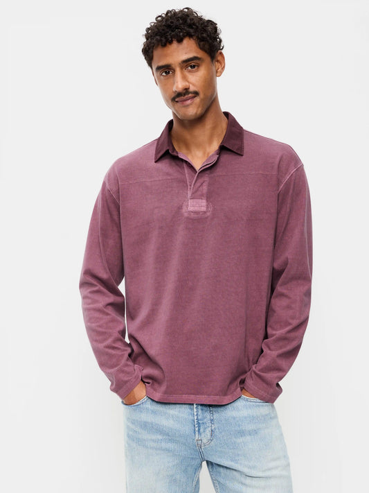 Long-Sleeve Rugby Polo