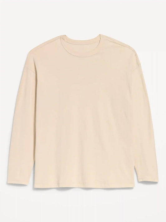 Oversized EveryWear Long-Sleeve Tunic T-Shirt