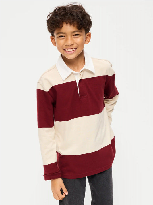 Long-Sleeve Rugby Shirt for Boys