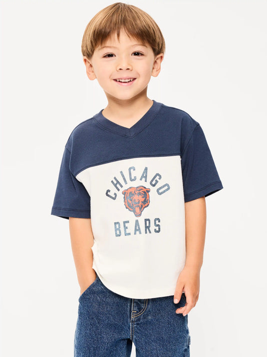 Chicago Bears Oversized Graphic Football T-Shirt for Toddler Boys