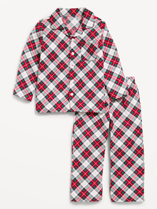 Unisex Flannel Pajama Set for Toddler